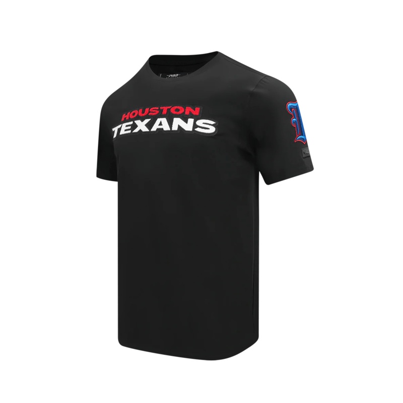 Houston Texans Pro Standard NFL Classic Chenille Flex T-Shirt – Black