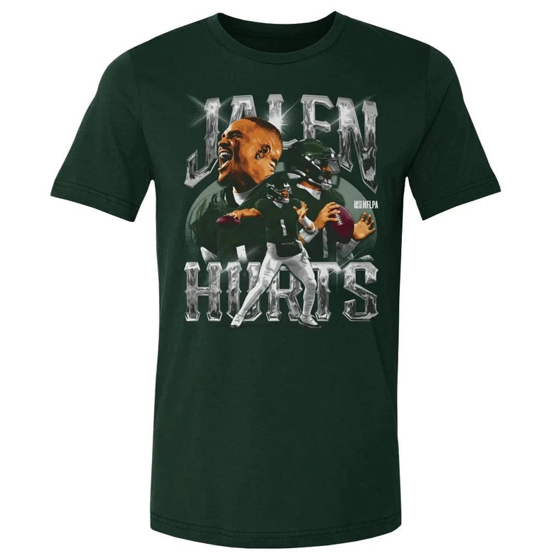 Jalen Hurts Philadelphia Eagles 500 Level NFL Homage T-Shirt – Green