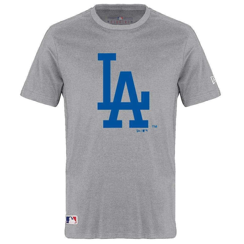Los Angeles Dodgers New Era MLB Team Logo T-Shirt – Grey