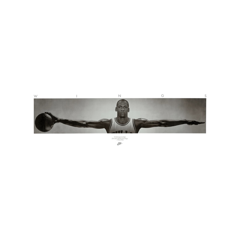 Michael Jordan Chicago Bulls NBA Wings 160 x 60cm Poster