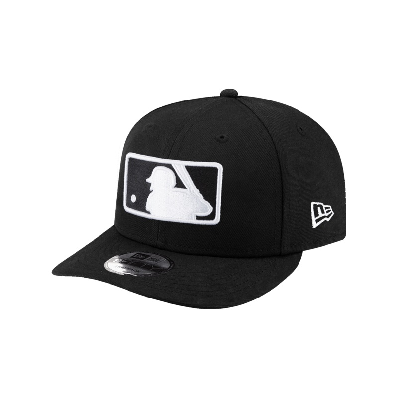 MLB Batterman New Era MLB Black White Pre-Curved 9FIFTY Snapback Hat – Black