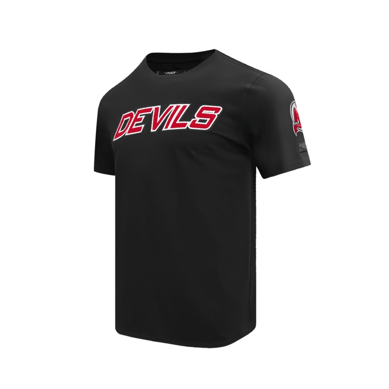 New Jersey Devils Pro Standard NHL Classic Chenille Flex T-Shirt – Black