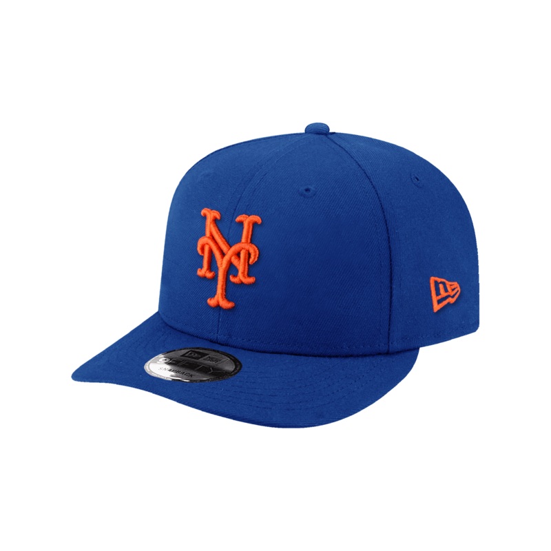 New York Mets New Era MLB Team Pre-Curved 9FIFTY Snapback Hat – Blue