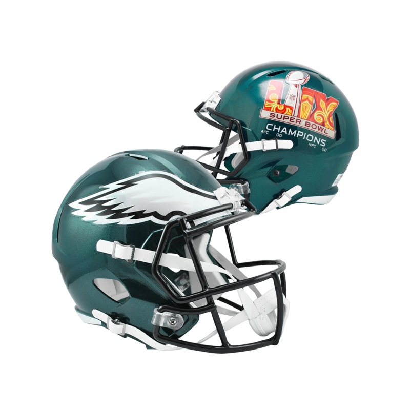 Philadelphia Eagles Riddell NFL Super Bowl LIX Champs Full Size Speed Replica Helmet