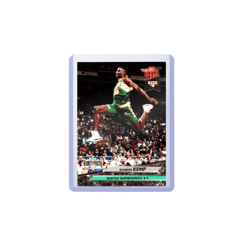Shawn Kemp Seattle Supersonics Fleer Ultra NBA 92-93 Jam Session Card