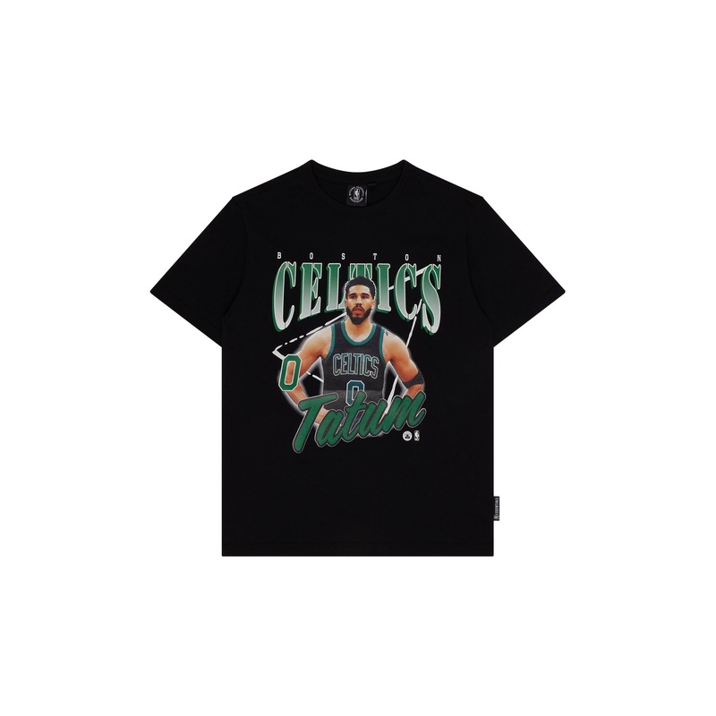 Youths Jayson Tatum Boston Celtics NBA Essentials Floyd Vintage T-Shirt – Black