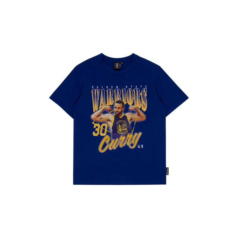 Youths Steph Curry Golden State Warriors NBA Essentials Floyd Vintage T-Shirt – Blue