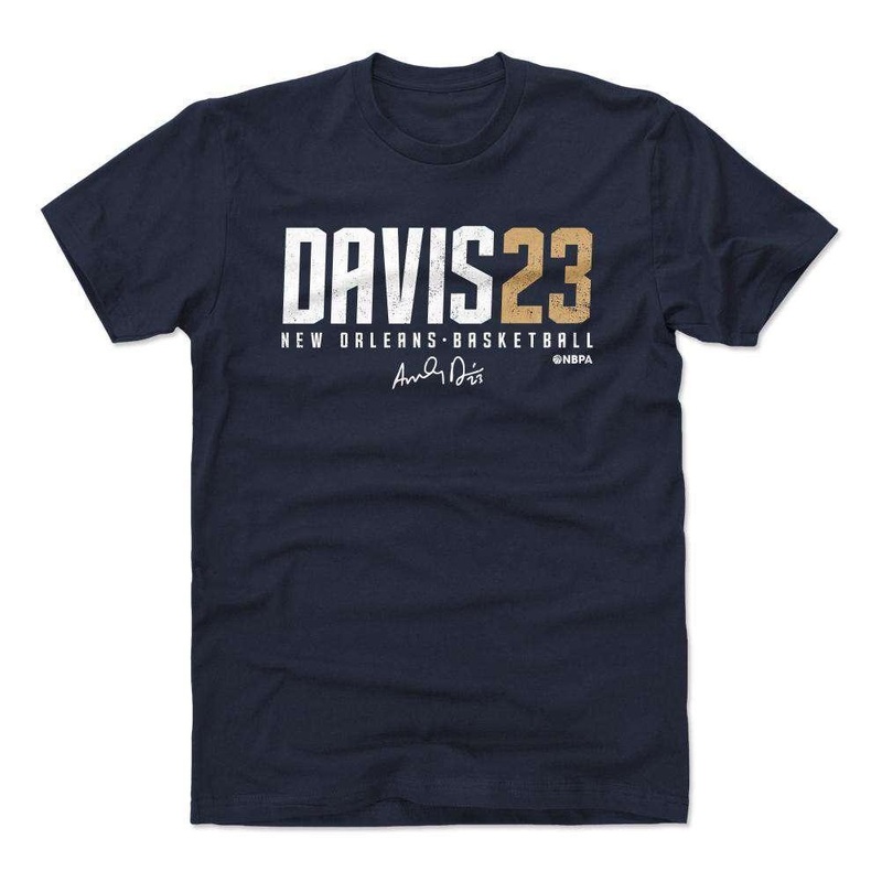 Anthony Davis New Orleans Pelicans 500 Level NBA Name T-Shirt – Navy