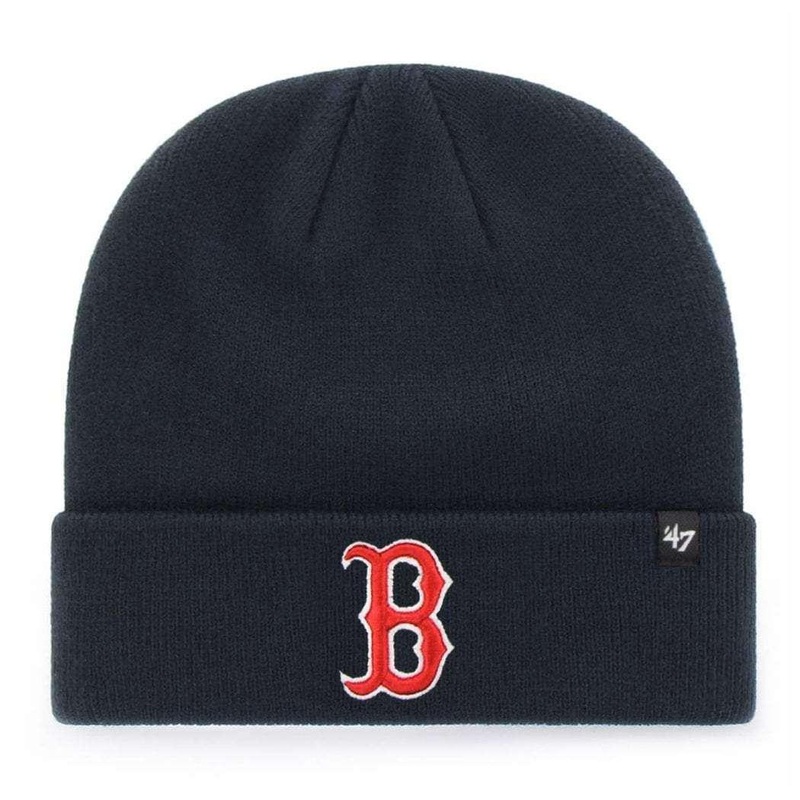 Boston Red Sox ’47 MLB Haymaker Raised Cuff Knit Beanie – Navy