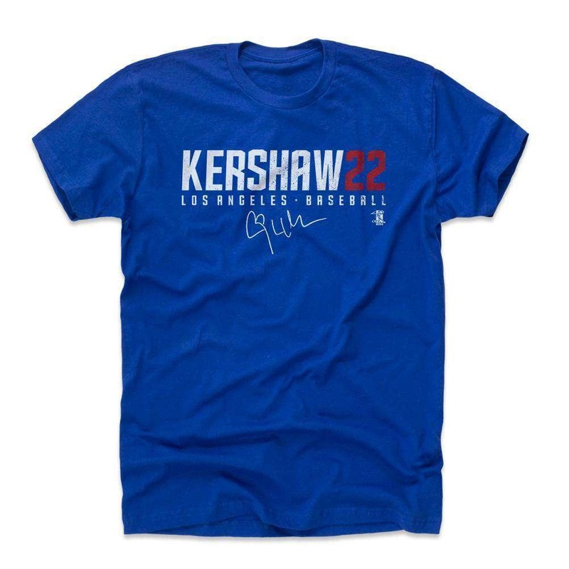 Clayton Kershaw Los Angeles Dodgers 500 Level MLB Name T-Shirt – Blue