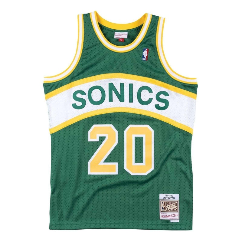 Gary Payton Seattle Supersonics Mitchell & Ness NBA 94 Swingman Jersey – Green