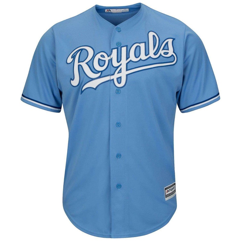 Kansas City Royals Majestic MLB AC Cool Base Replica Jersey – Blue