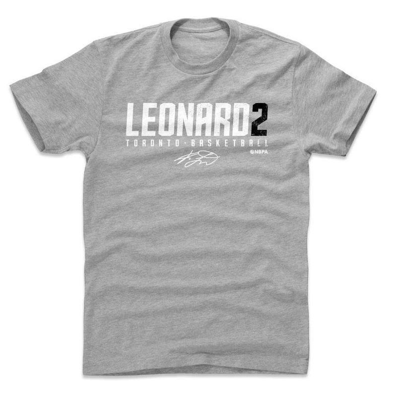 Kawhi Leonard Toronto Raptors 500 Level NBA Name T-Shirt – Grey