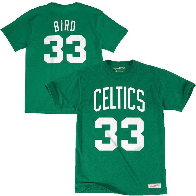 Larry Bird Boston Celtics Mitchell & Ness NBA Player T-Shirt – Green