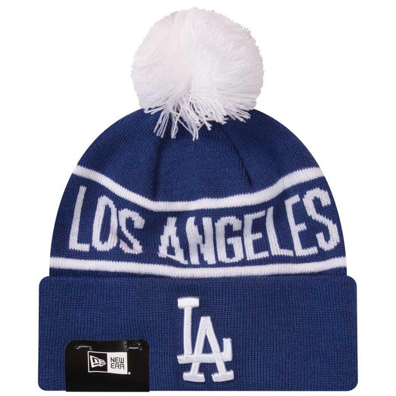 Los Angeles Dodgers New Era MLB Team Home Run Knit Beanie – Blue