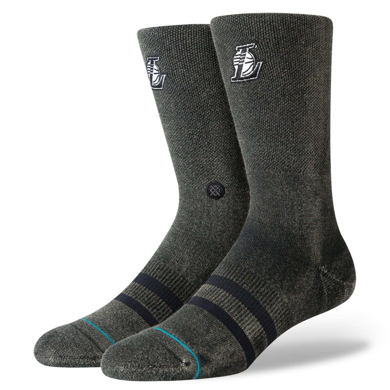 Los Angeles Lakers Stance NBA Blacktop Crew Socks – Black