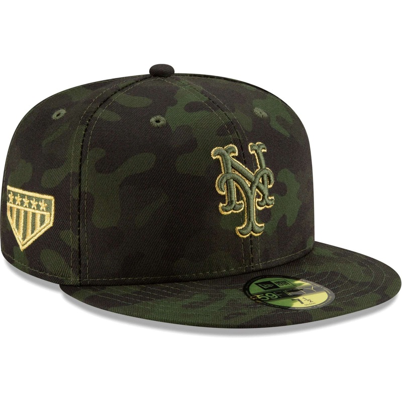 New York Mets New Era MLB 2019 Armed Forces On-Field 59FIFTY Fitted Hat – Camo