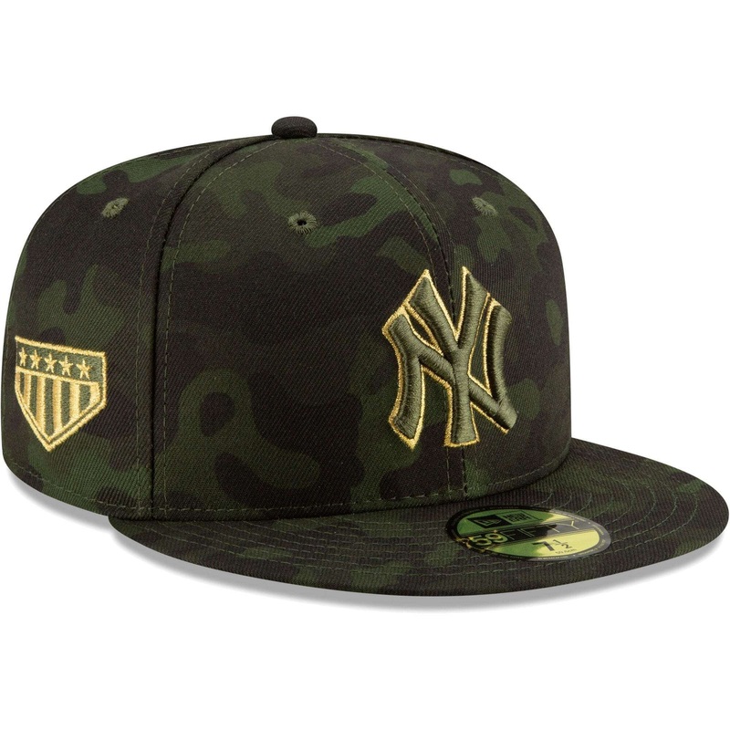 New York Yankees New Era MLB 2019 Armed Forces On-Field 59FIFTY Fitted Hat – Camo