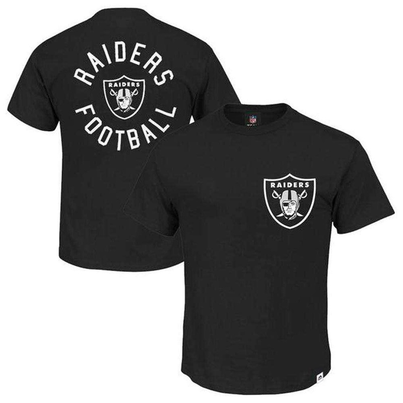 Oakland Raiders Majestic NFL Fasden T-Shirt – Black