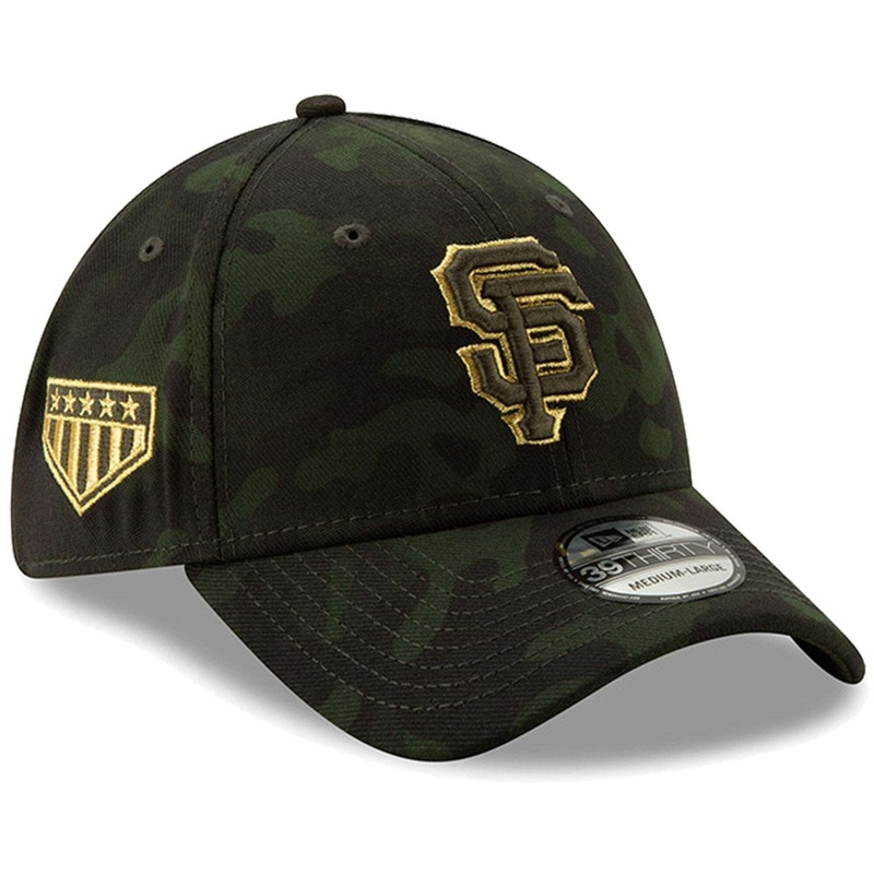 San Francisco Giants New Era MLB 2019 Armed Forces 39THIRTY Stretch Fit Curved Hat – Camo