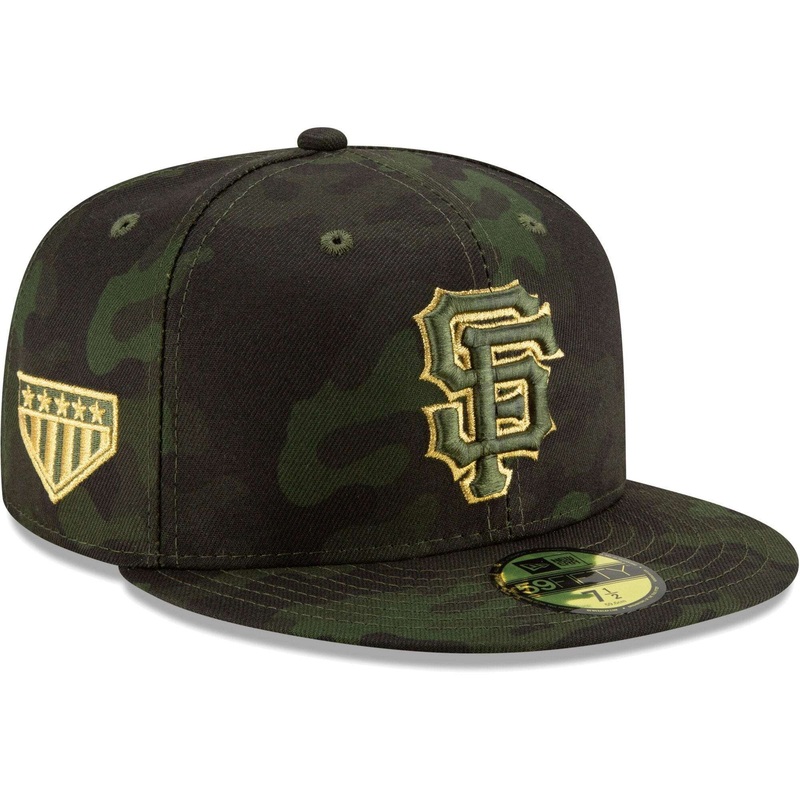 San Francisco Giants New Era MLB 2019 Armed Forces On-Field 59FIFTY Fitted Hat – Camo