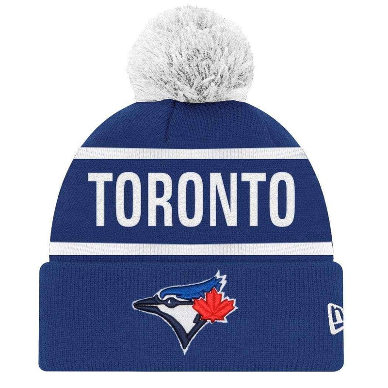 Toronto Blue Jays New Era MLB Team Home Run Knit Beanie – Blue
