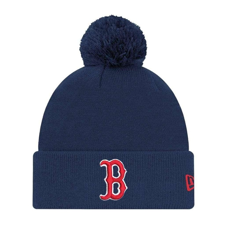 Youths Boston Red Sox New Era MLB Home Run Knit Beanie – Navy