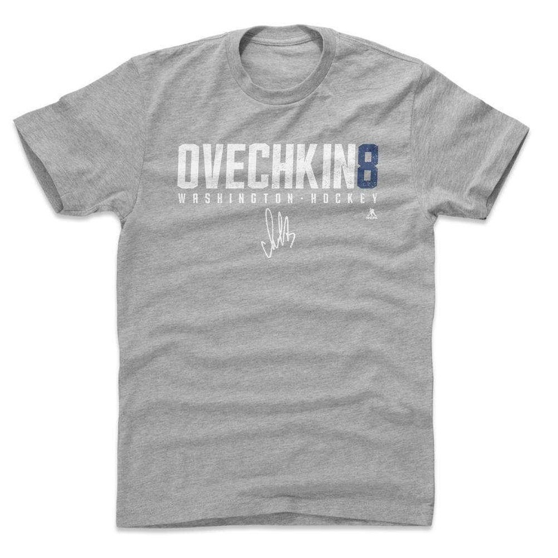 Alex Ovechkin Washington Capitals 500 Level NHL Name T-Shirt – Grey