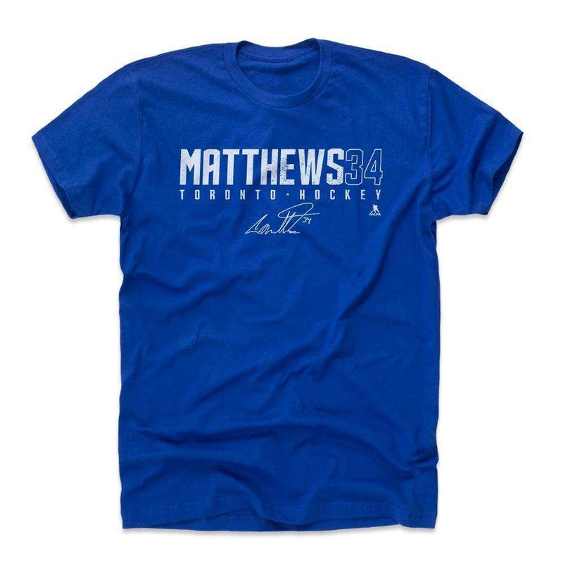 Auston Matthews Toronto Maple Leafs 500 Level NHL Name T-Shirt – Blue