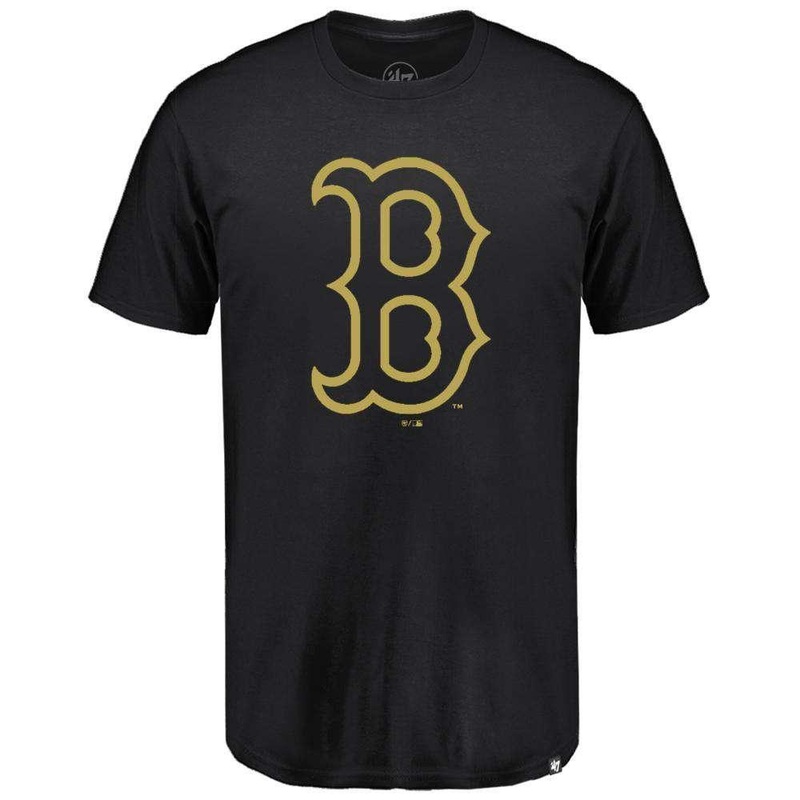 Boston Red Sox ’47 MLB Metallic Hook T-Shirt – Black