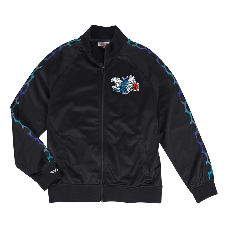 Charlotte Hornets Mitchell & Ness NBA HWC Track Jacket – Black
