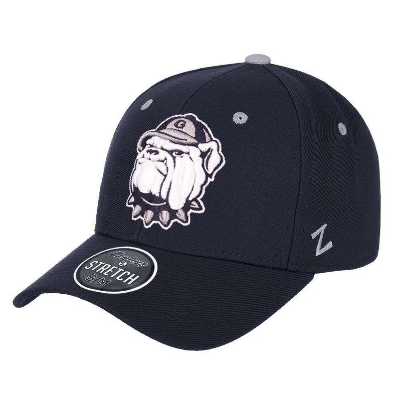 Georgetown Hoyas Zephyr NCAA ZH Team Classic Stretch Fit Curved Hat – Navy