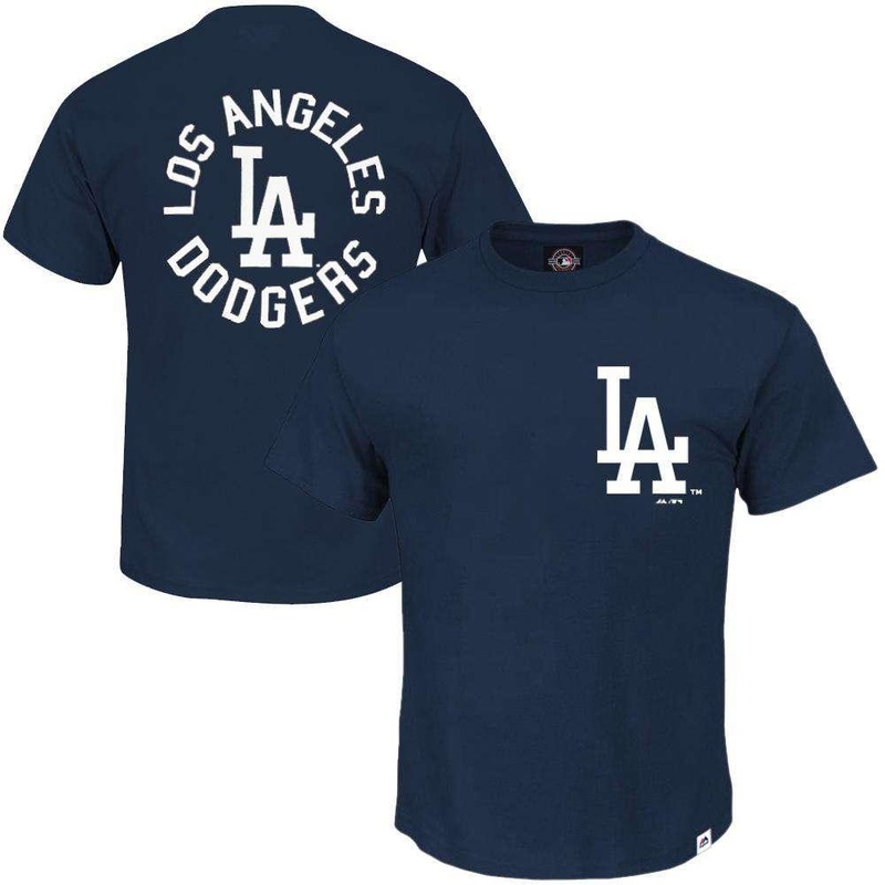 Los Angeles Dodgers Majestic MLB Fasden T-Shirt – Navy