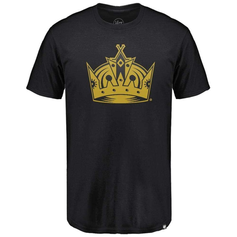 Los Angeles Kings ’47 NHL Metallic Hook T-Shirt – Black