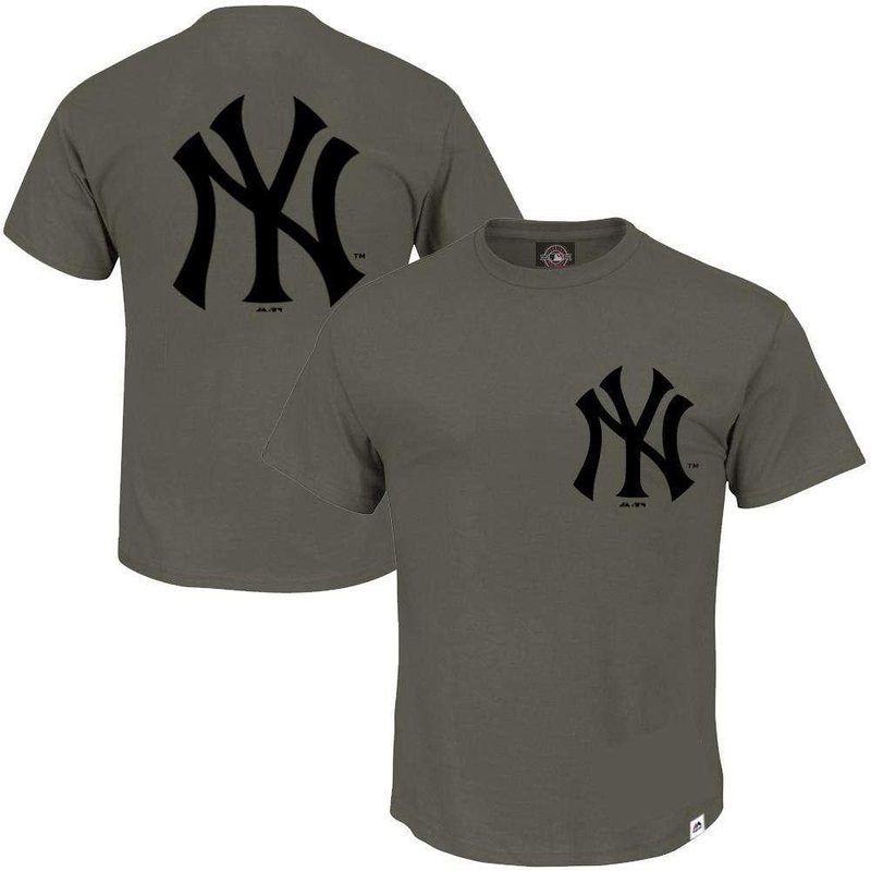 New York Yankees Majestic MLB Turner T-Shirt – Olive