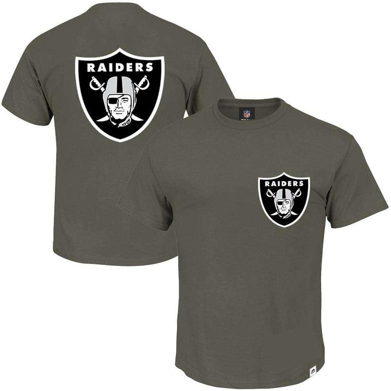 Oakland Raiders Majestic NFL Turner T-Shirt – Olive