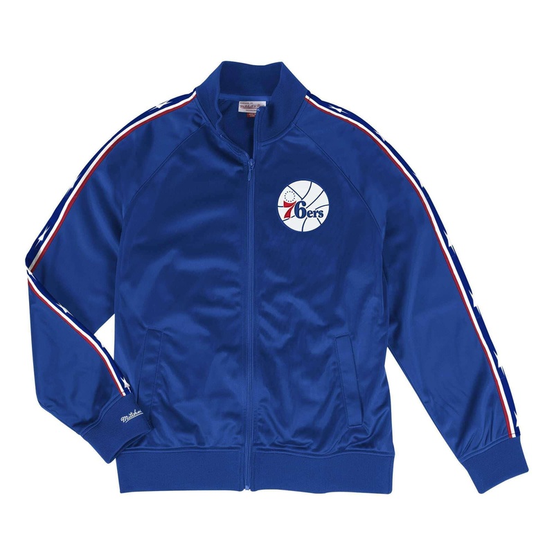 Philadelphia 76ers Mitchell & Ness NBA HWC Track Jacket – Blue
