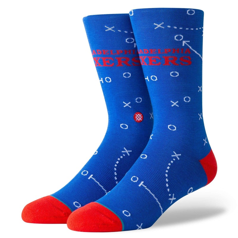 Philadelphia 76ers Stance NBA Playbook Crew Socks – Blue
