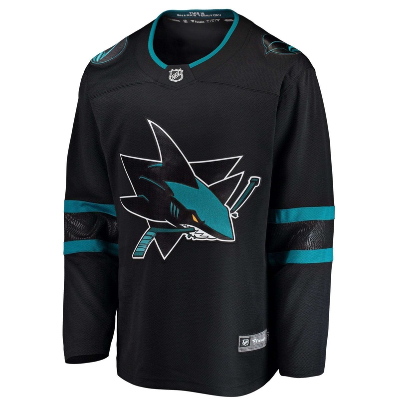 San Jose Sharks NHL Breakaway Replica Jersey – Black