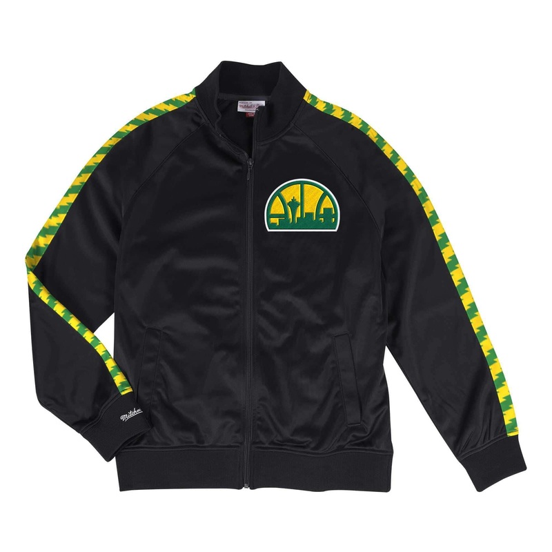 Seattle Supersonics Mitchell & Ness NBA HWC Track Jacket – Black