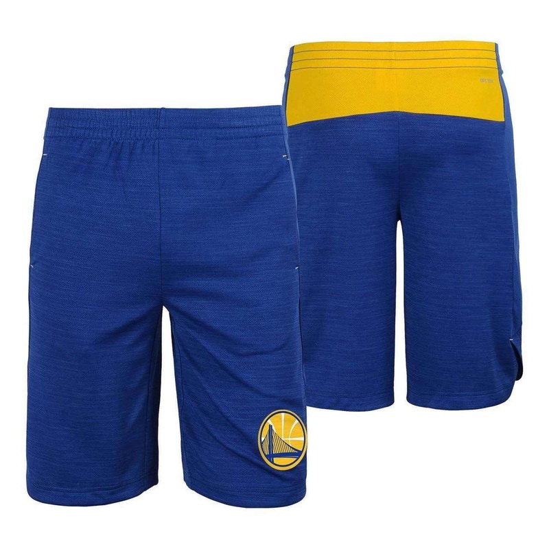 Youths Golden State Warriors Outerstuff NBA Performance Free Throw Shorts – Blue
