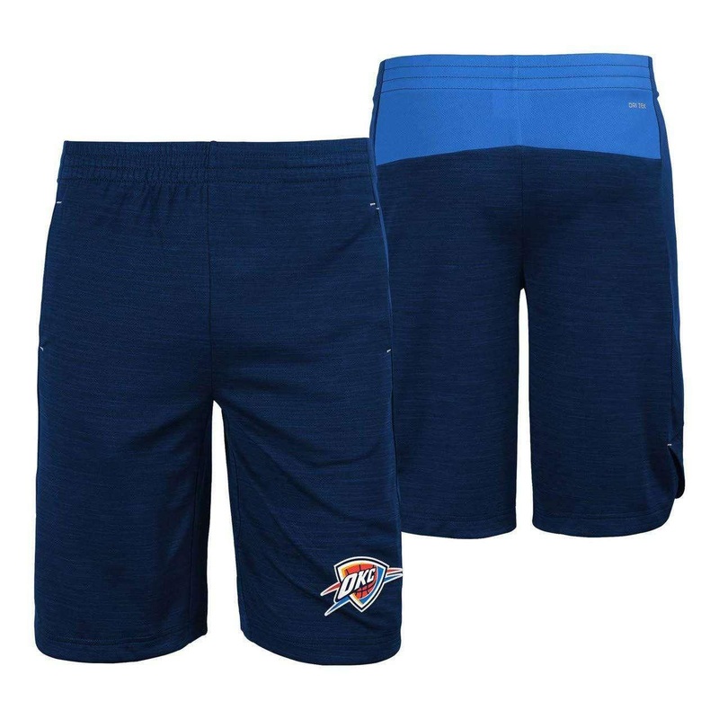 Youths Oklahoma City Thunder Outerstuff NBA Performance Free Throw Shorts – Navy