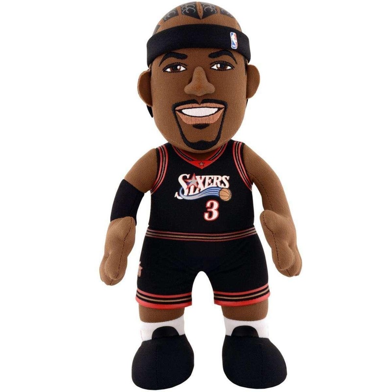 Allen Iverson Philadelphia 76ers Bleacher Creatures NBA 10″ Plush Figure – Black
