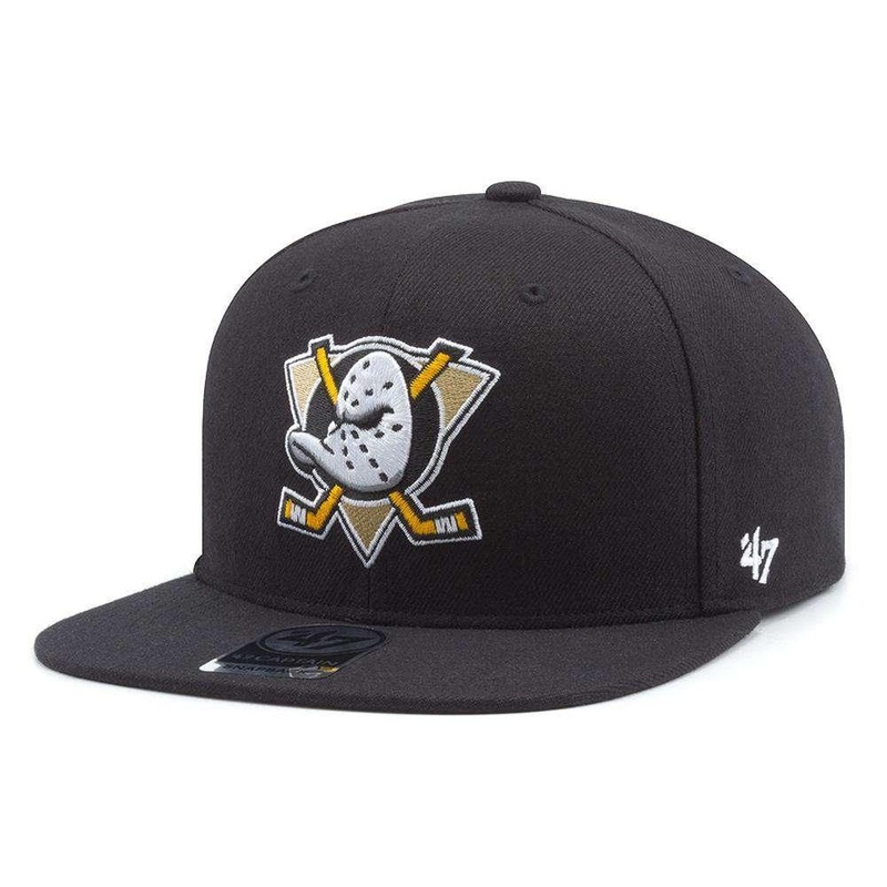 Anaheim Mighty Ducks ’47 NHL Captain Snapback Hat – Black
