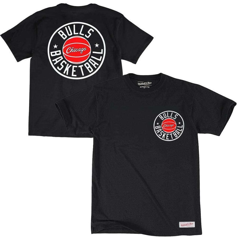 Chicago Bulls Mitchell & Ness NBA Full Circle T-Shirt – Black