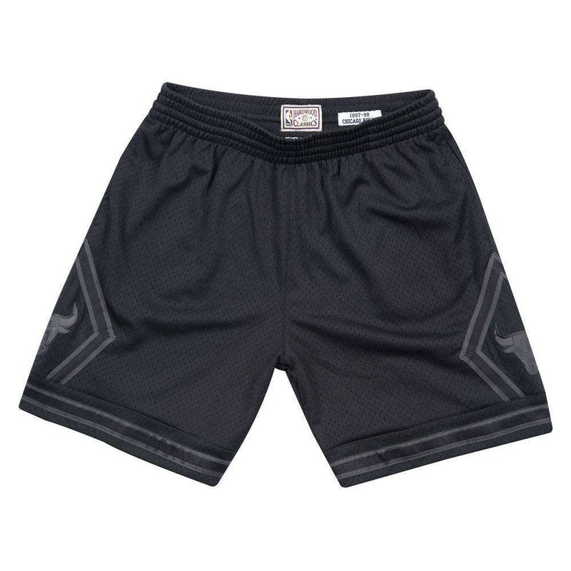 Chicago Bulls Mitchell & Ness NBA Tonal Black Swingman Shorts