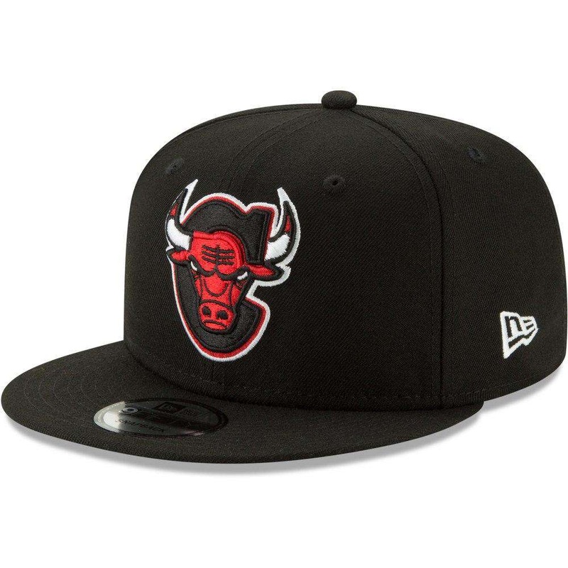 Chicago Bulls New Era NBA 2019 Back Half 9FIFTY Snapback Hat  Black