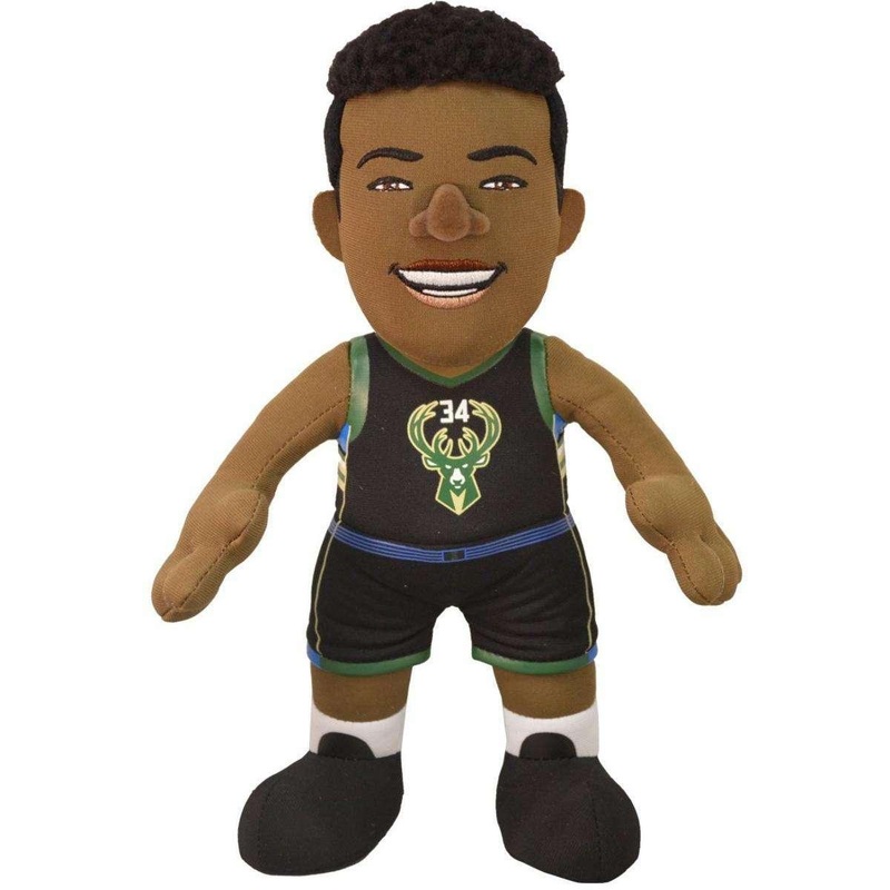 Giannis Antetokounmpo Milwaukee Bucks Bleacher Creatures NBA 10″ Plush Figure – Black