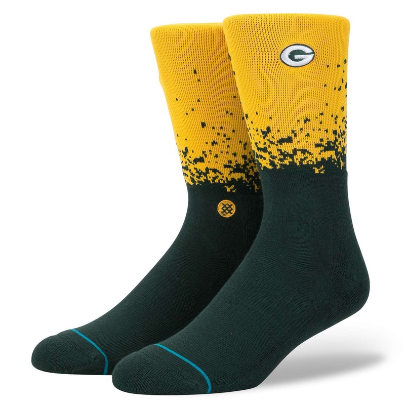 Green Bay Packers Stance NFL Fade Crew Socks – Green