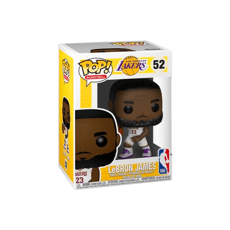 LeBron James Los Angeles Lakers Funko NBA Pop 52 Figure – White